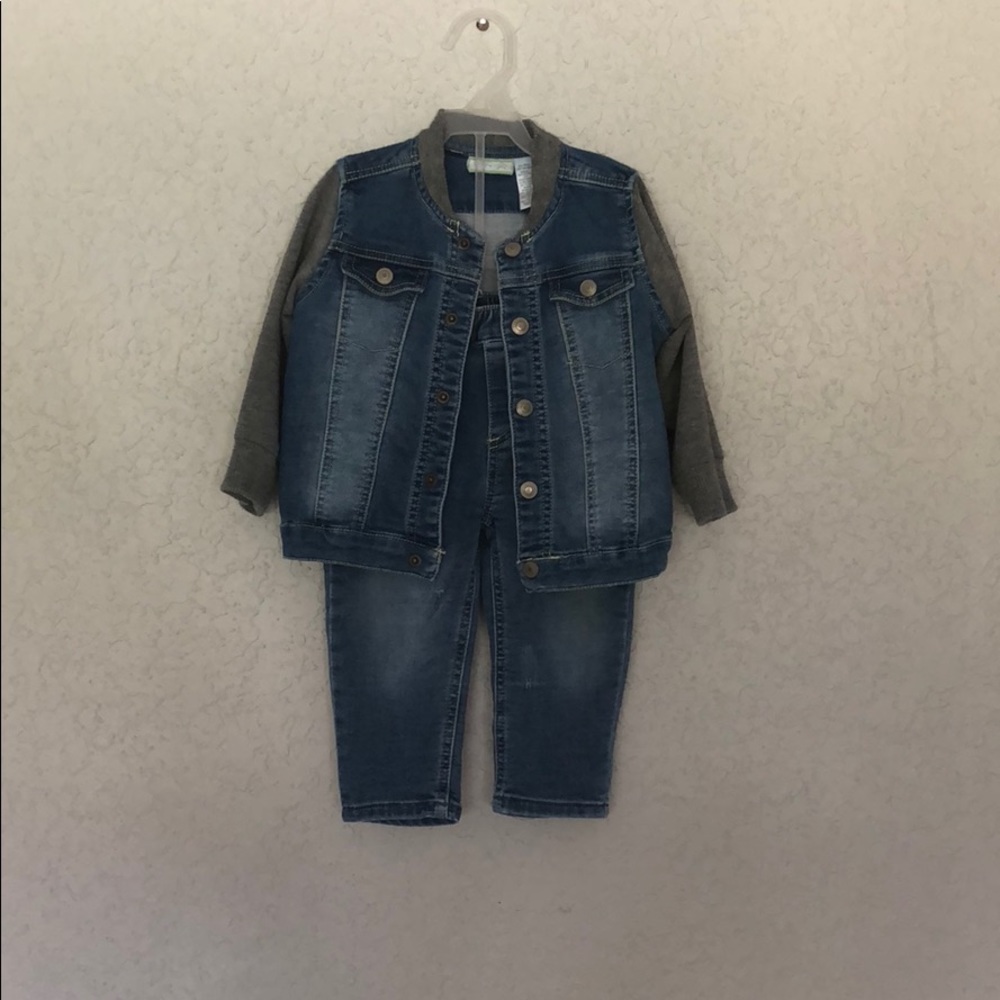 Jean Jacket and pant set.
